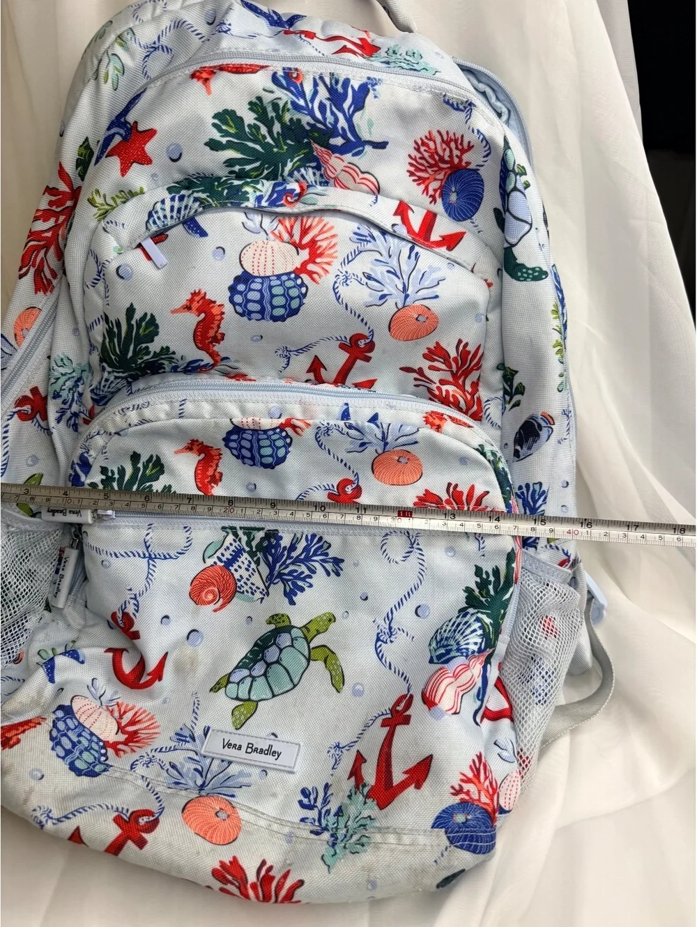 Vera Bradley Anchors Aweigh Essential Large Backpack Retired Pattern